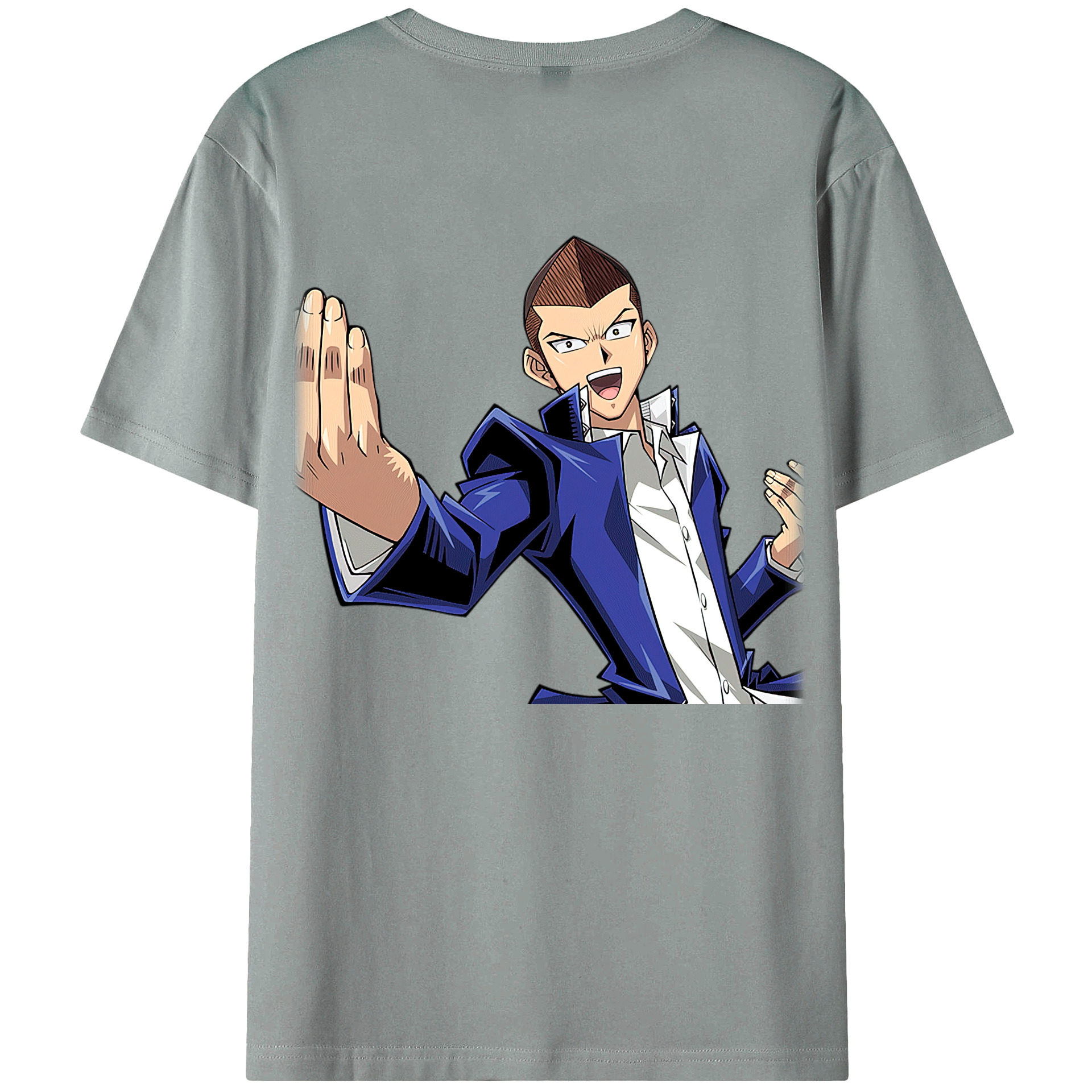 （画像用） 遊☆戯☆王 Yu-Gi-Oh! 綿100％ メンズ半袖Tシャツ（バックプリント） 通気性